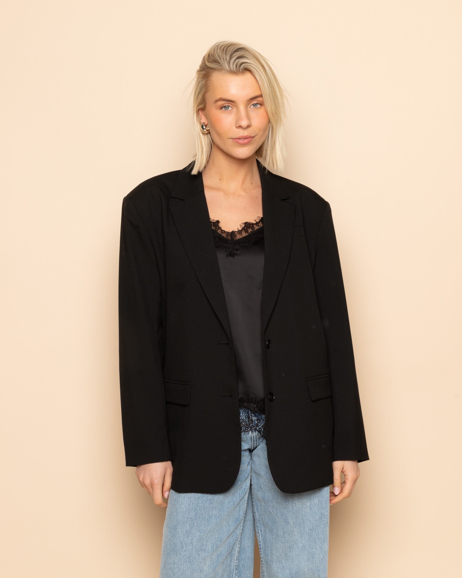 SAAR OVERSIZED BLAZER BLACK
