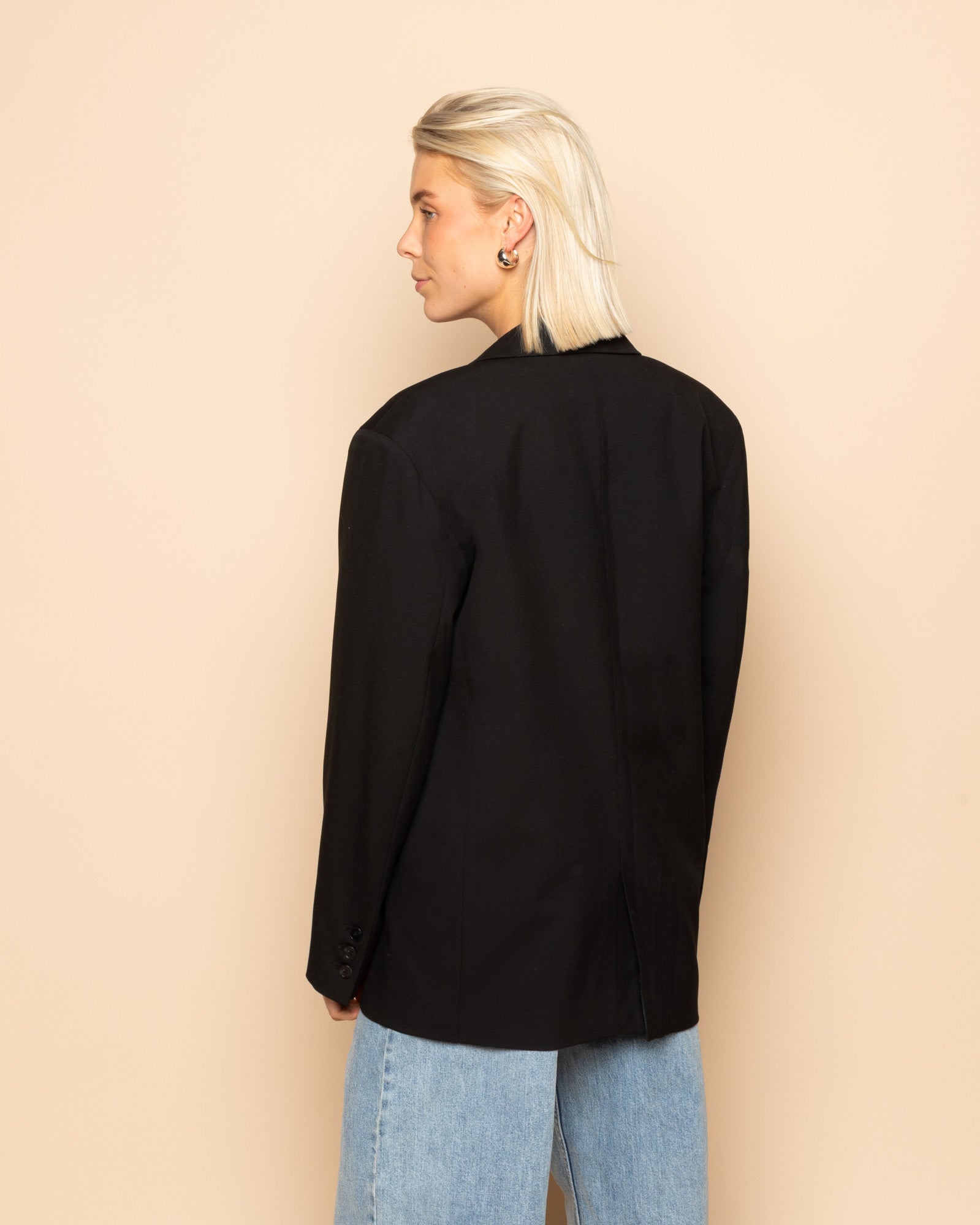 SAAR OVERSIZED BLAZER BLACK