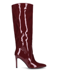 KAMYA - stivali alti glassy in burgundy