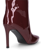 KAMYA - stivali alti glassy in burgundy