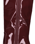 KAMYA - stivali alti glassy in burgundy