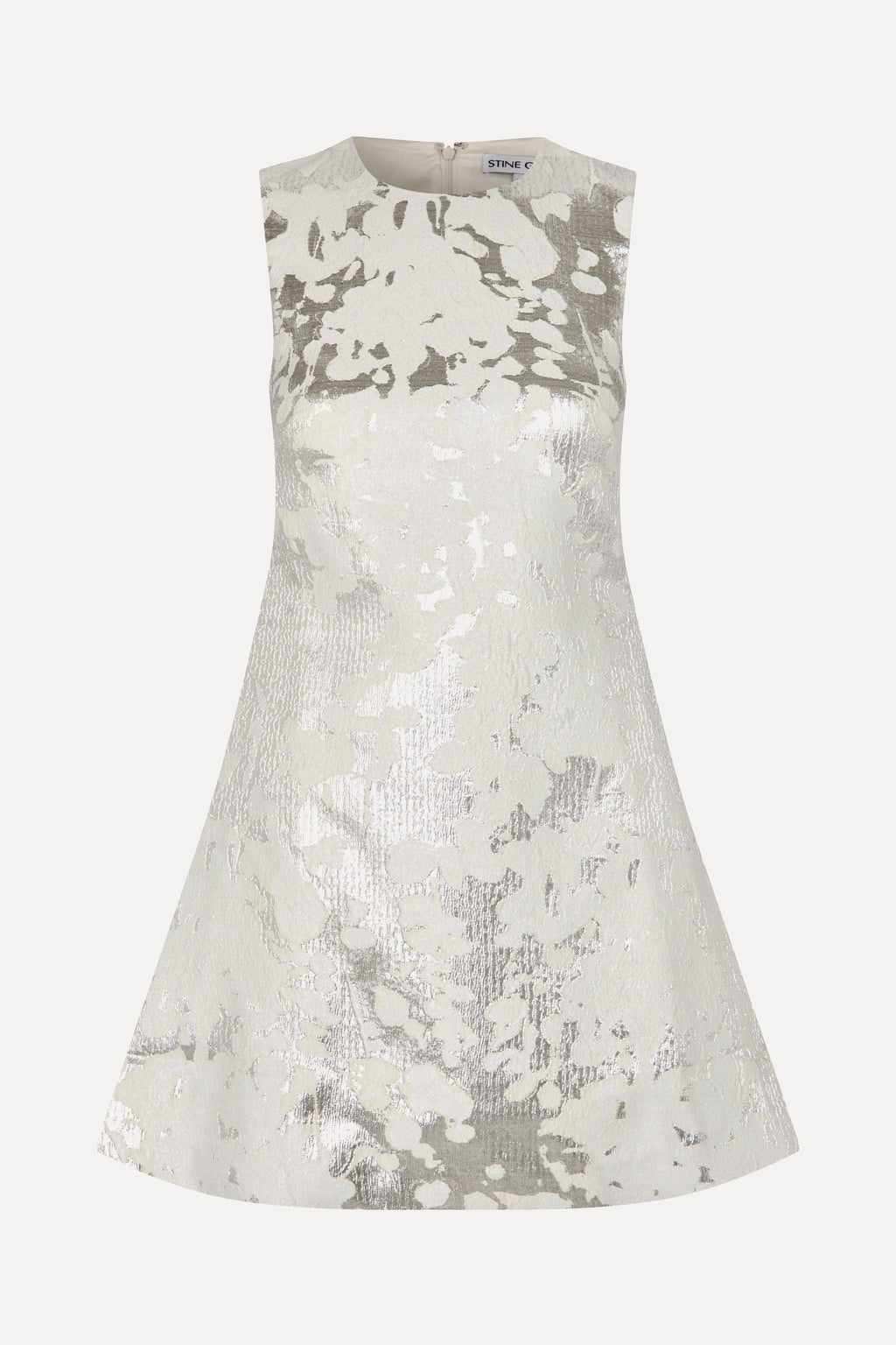 Kick Pleat Mini Dress - Lurex Garden