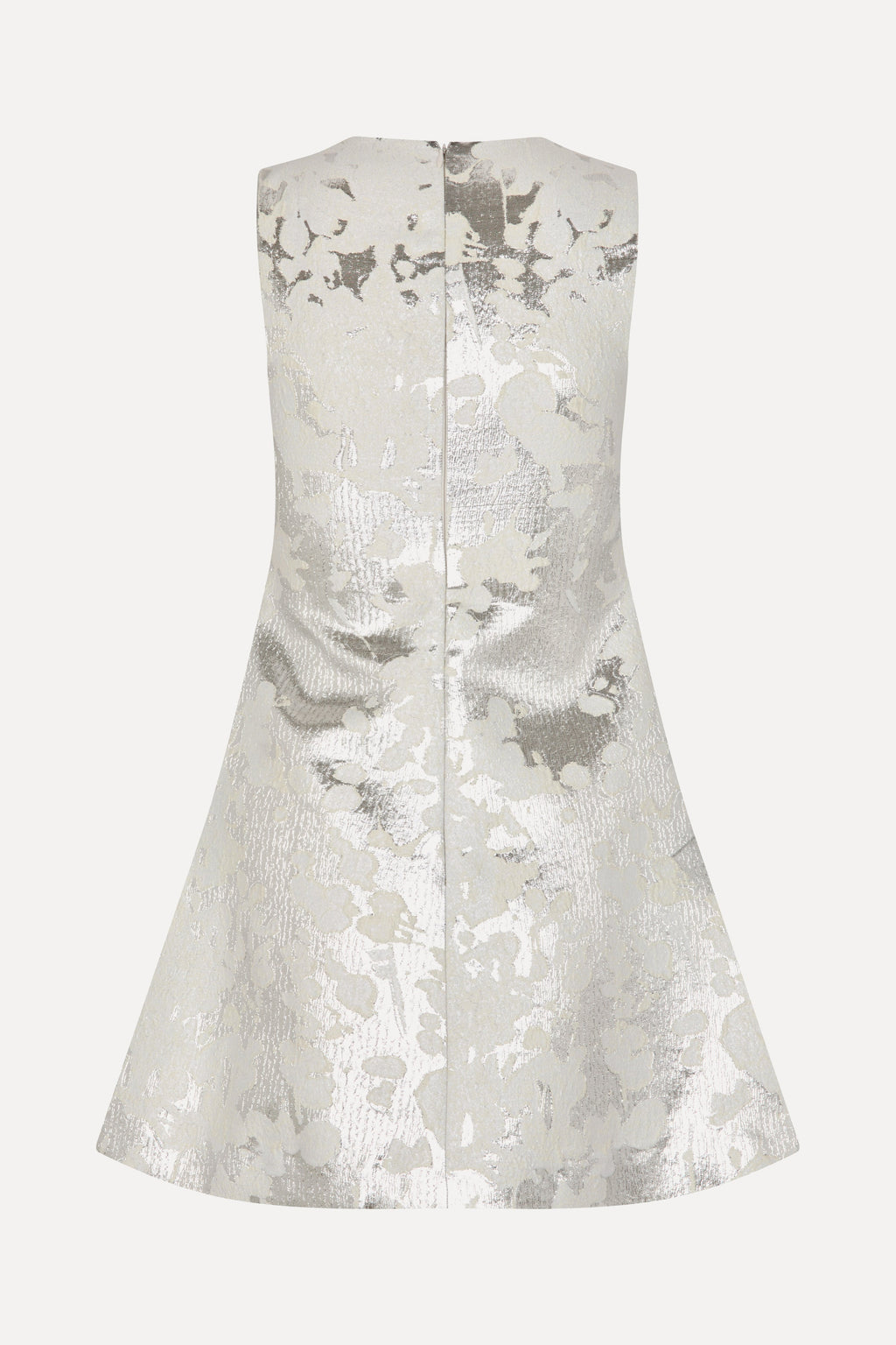 Kick Pleat Mini Dress - Lurex Garden