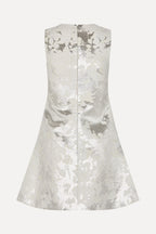 Kick Pleat Mini Dress - Lurex Garden