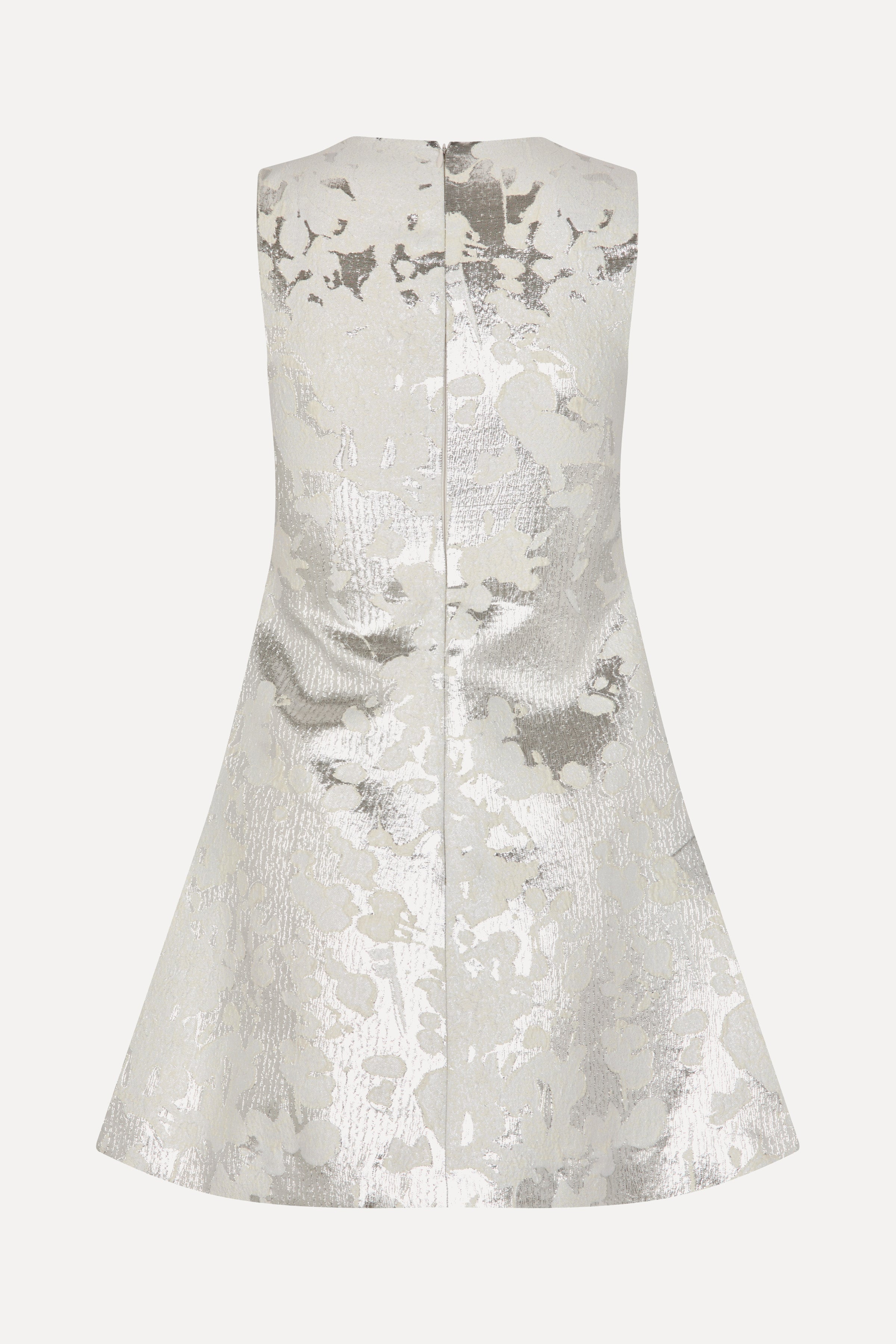 Kick Pleat Mini Dress - Lurex Garden