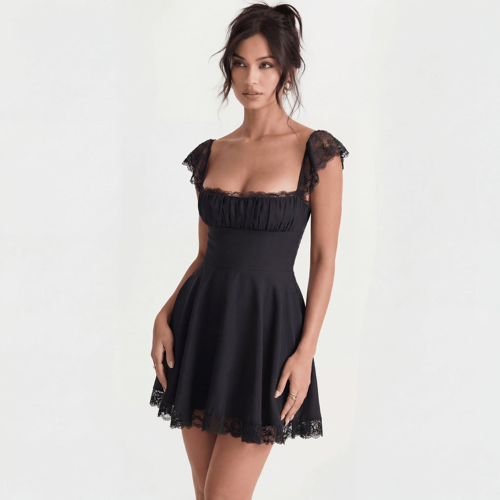 Lace n Grace Vintage Black Mini Dress