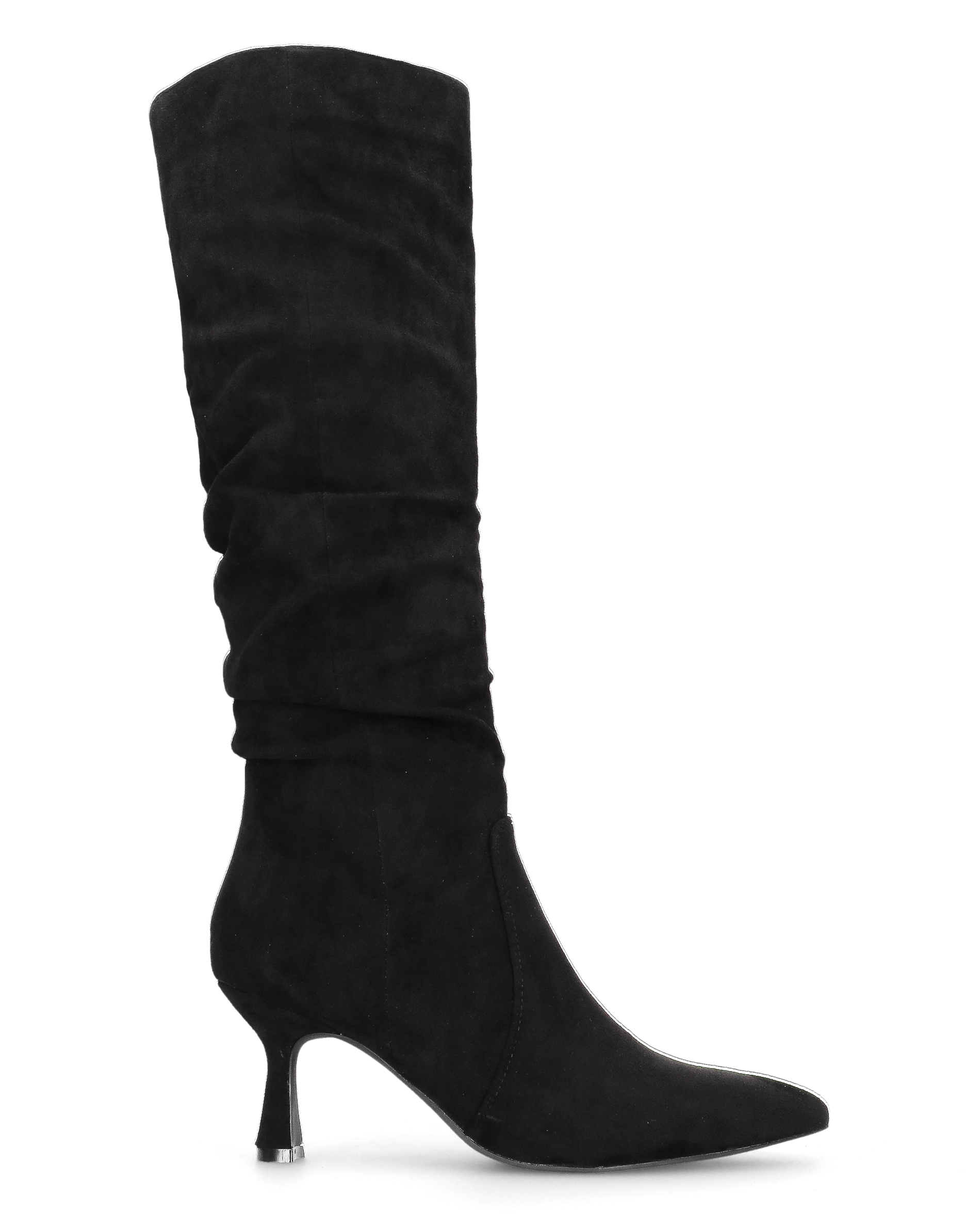 LOREDANA - stivale alto in camoscio nero