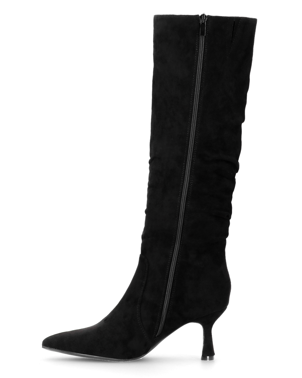 LOREDANA - stivale alto in camoscio nero
