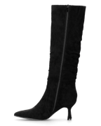 LOREDANA - stivale alto in camoscio nero