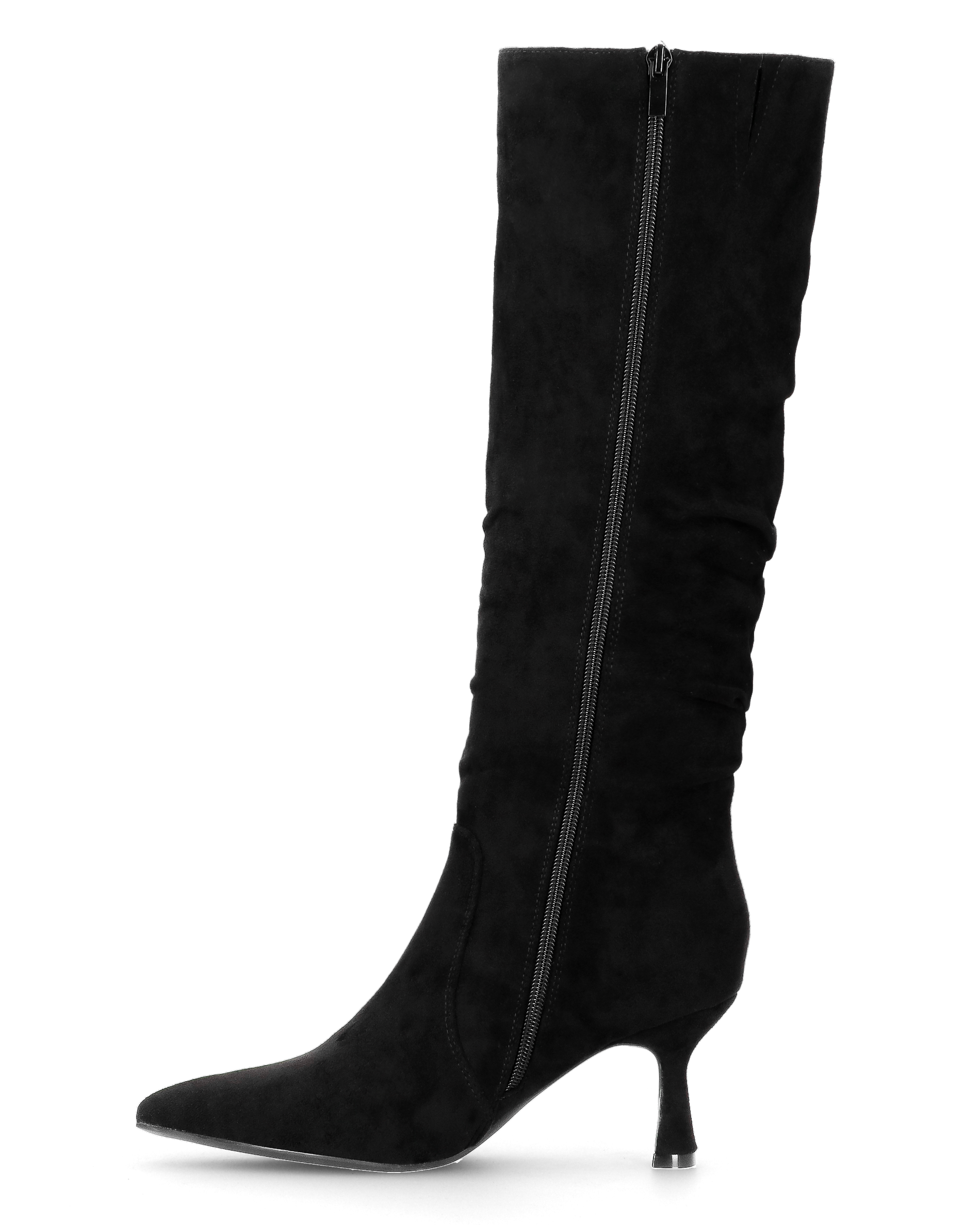 LOREDANA - stivale alto in camoscio nero