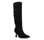 LOREDANA - stivale alto in camoscio nero