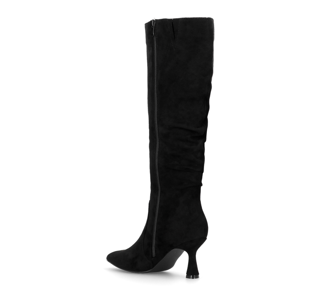 LOREDANA - stivale alto in camoscio nero