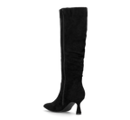 LOREDANA - stivale alto in camoscio nero