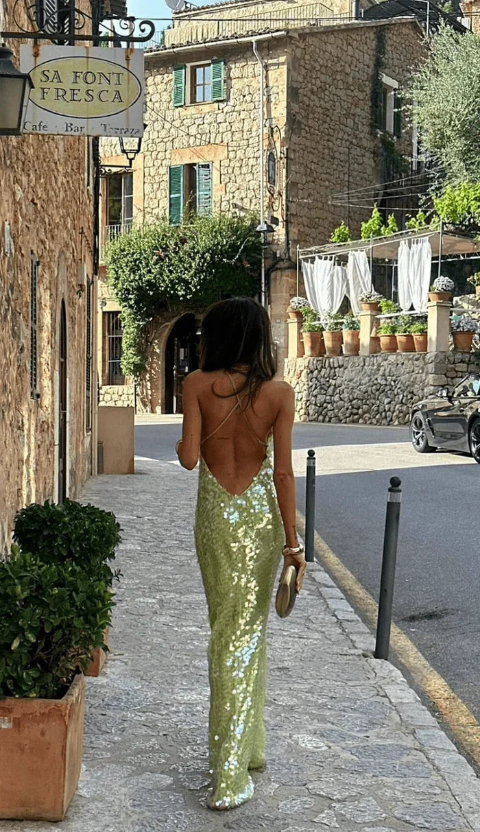 Luna’s Divine Glamour Sequin Maxi Dress