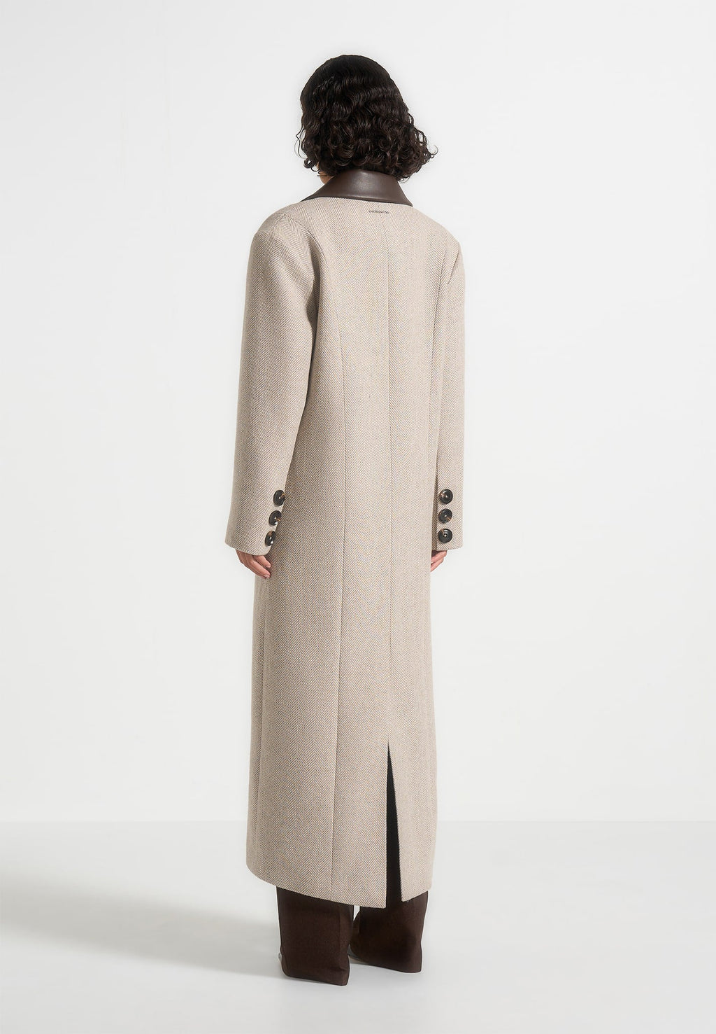 Anissa - Oversized Coat with Leather Belt