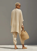 Nadia | Asymmetric Linen Two-Piece Set