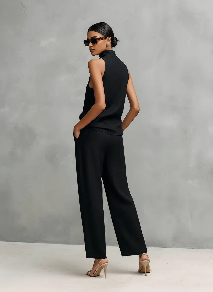 Monica | Linen Top and Trousers Set