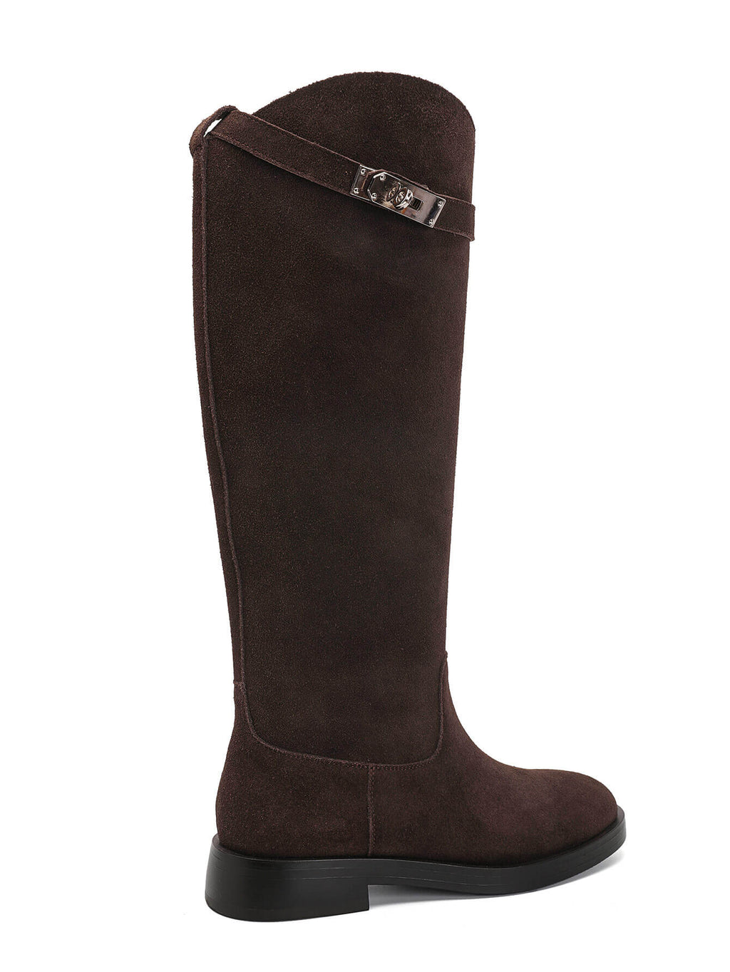 Amélie Leather High Boots - Brown