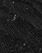 GRACE SEQUINS SLEEVE BLAZER BLACK