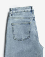 COMFORT WIDE LEG JEANS LICHTBLAUW