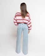 COMFORT WIDE LEG JEANS LICHTBLAUW