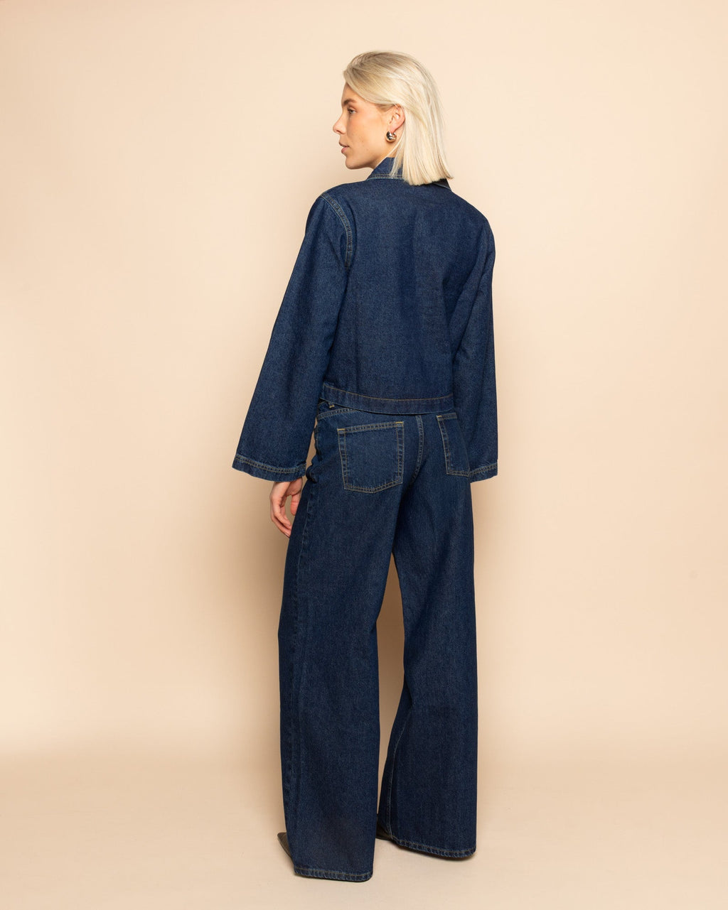 NORE LONG SLEEVE TOP DARK BLUE
