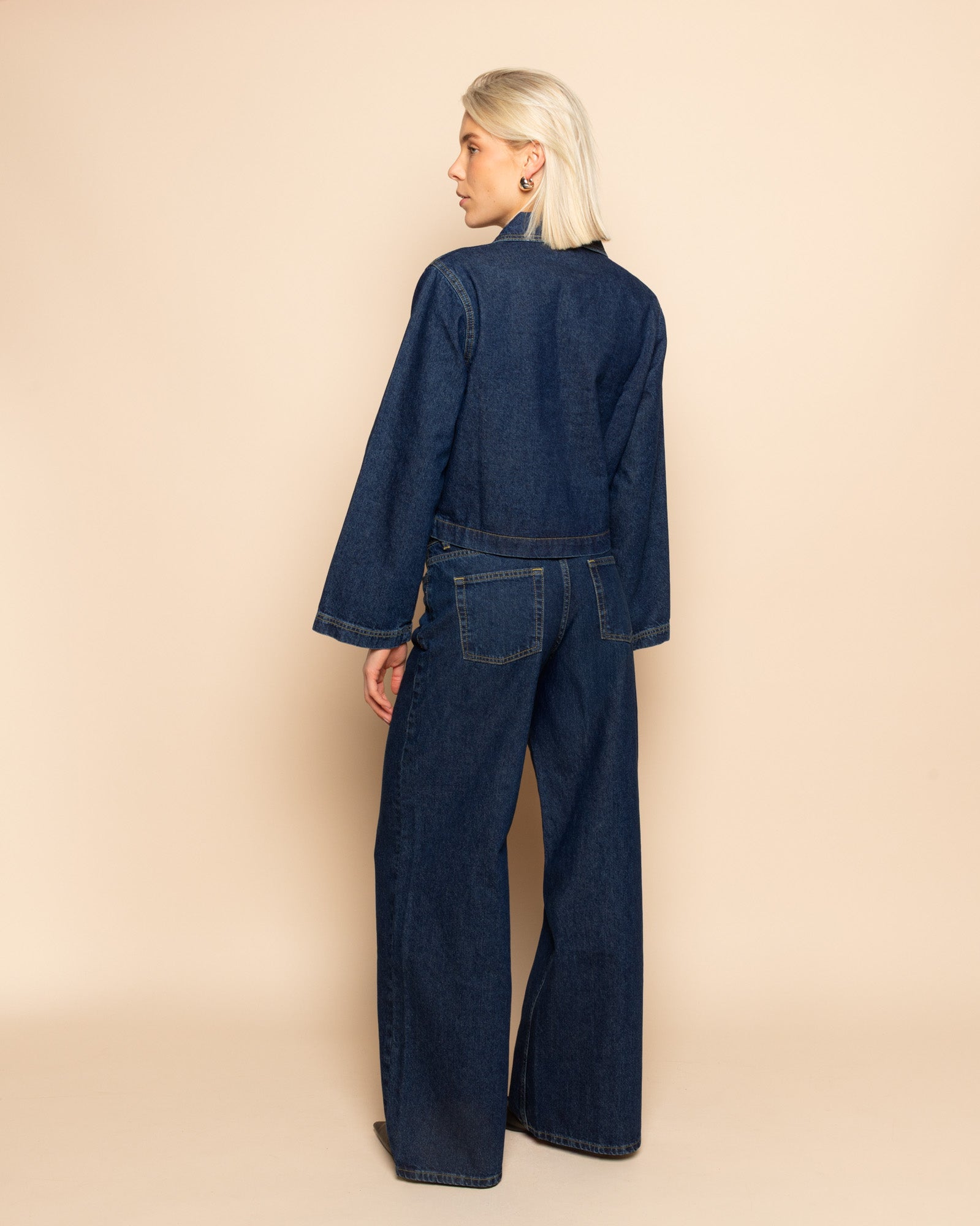 NORE LONG SLEEVE TOP DARK BLUE