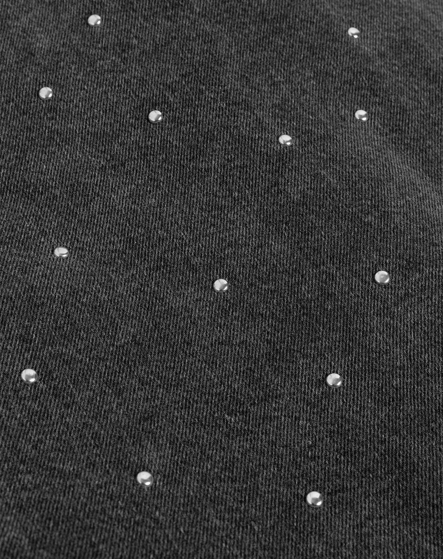 ALLOVER STUD DENIM JACKET GREY