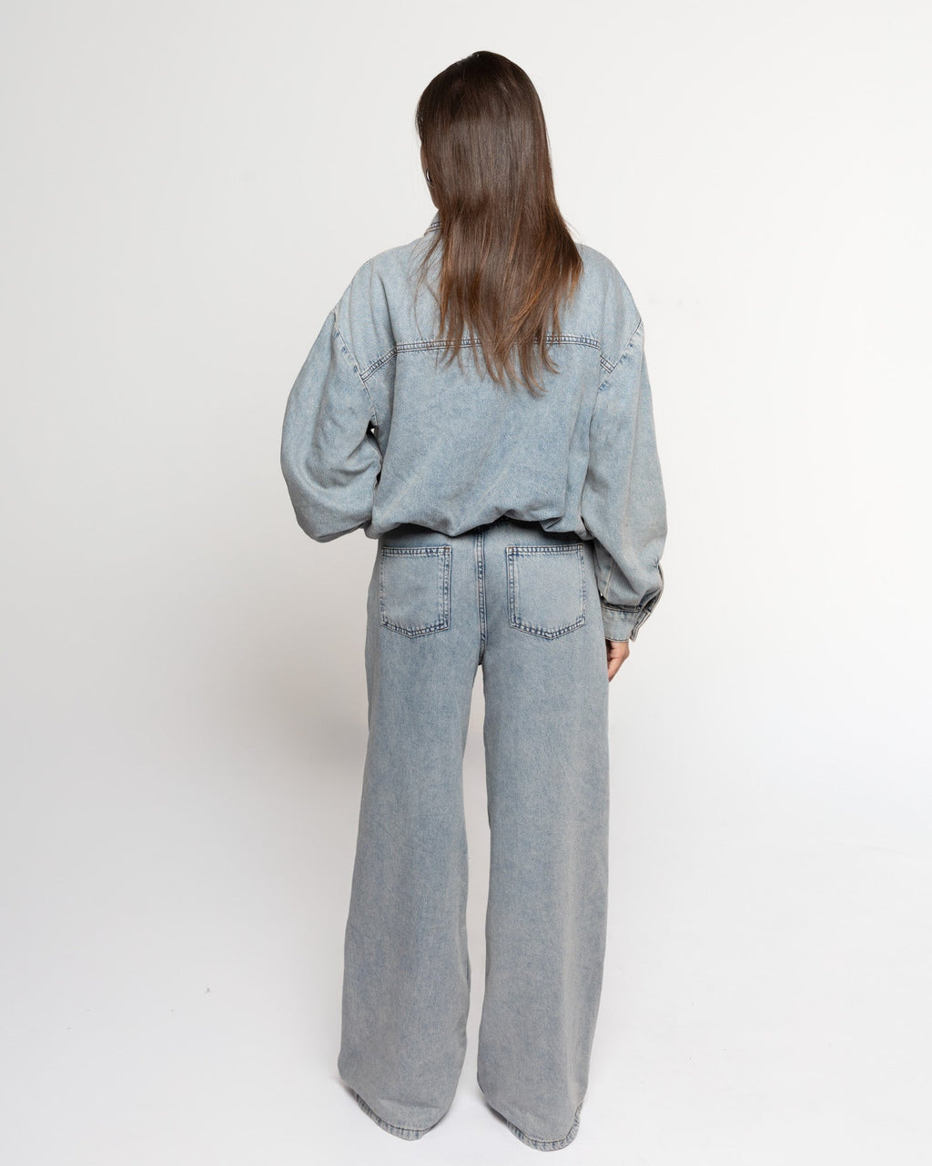 LOTTE BUBBLE HEM JACKET VINTAGE BLUE