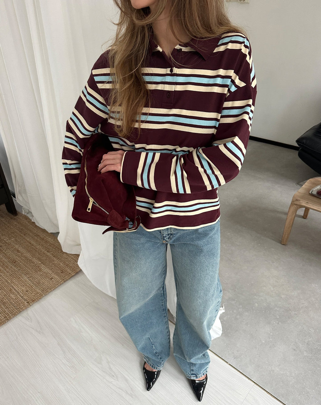 BARREL LEG JEANS BLUE