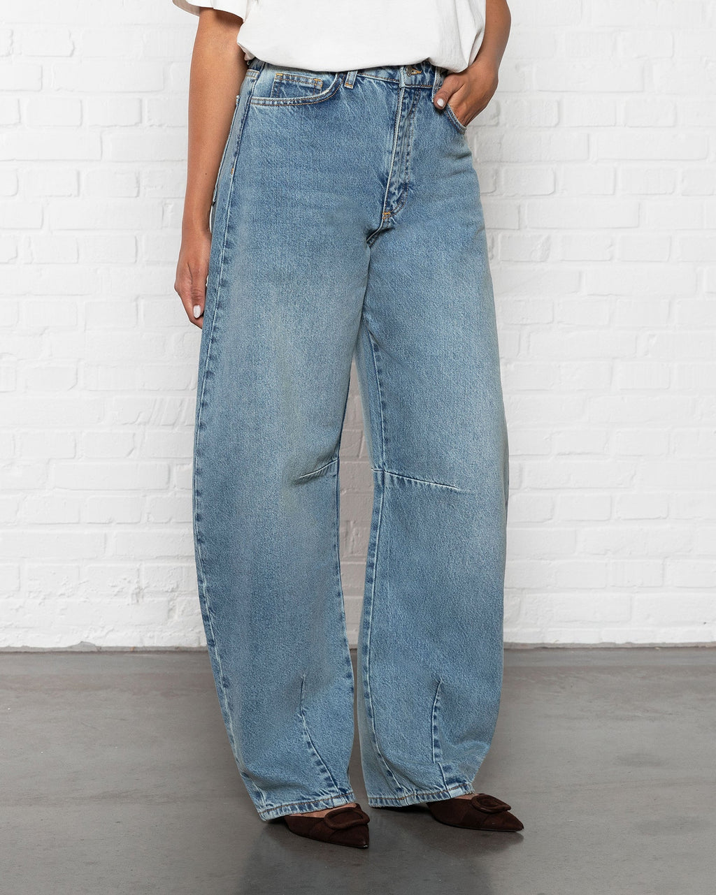 BARREL LEG JEANS BLUE