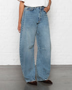 BARREL LEG JEANS BLUE