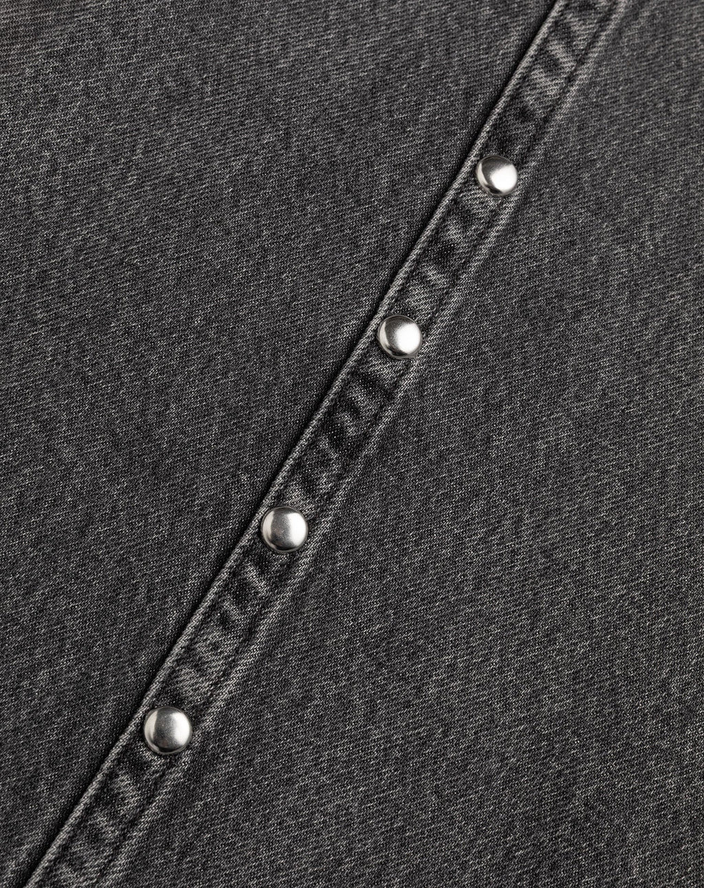 STUD SEAM WIDE LEG JEANS GREY