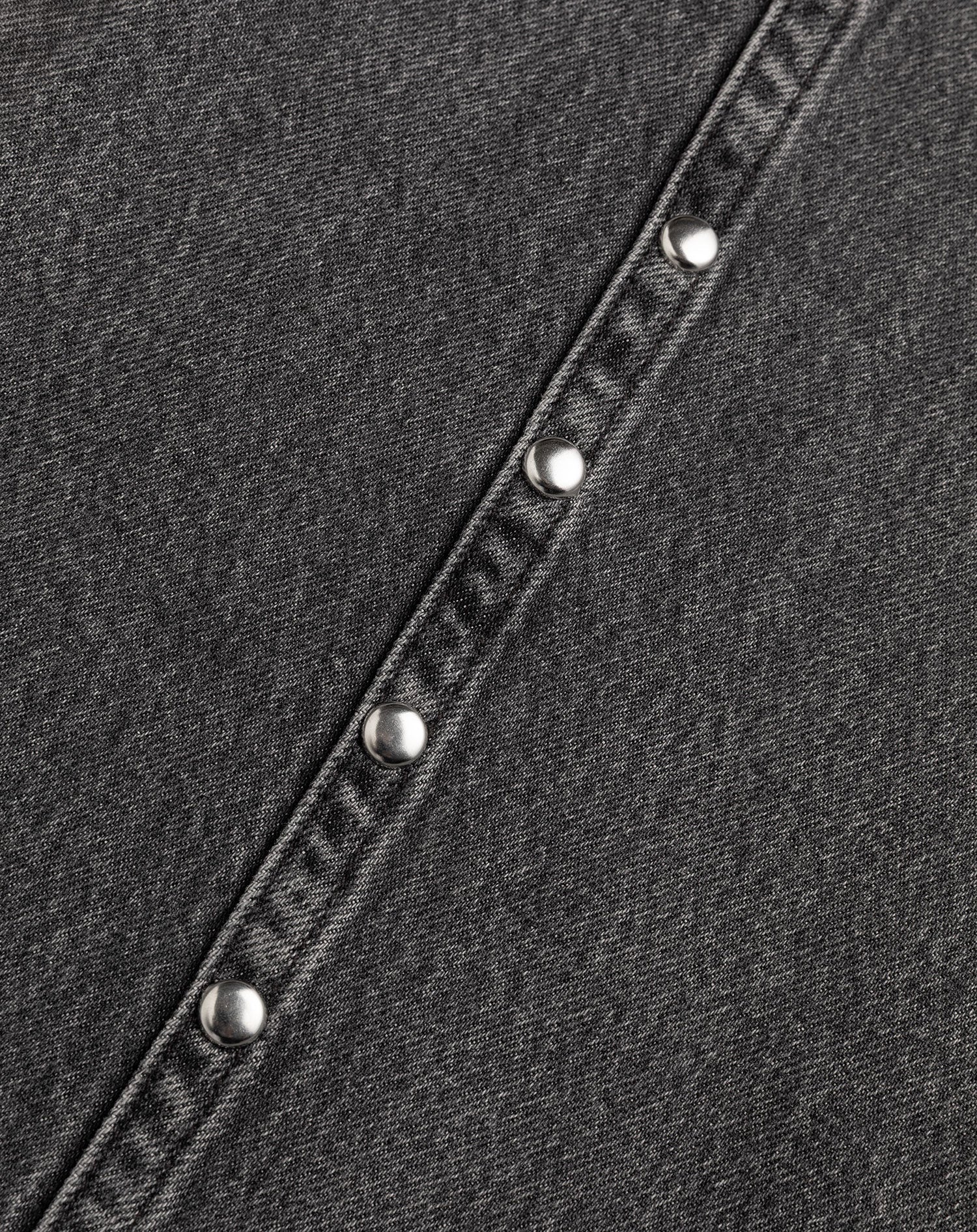 STUD SEAM WIDE LEG JEANS GREY