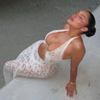 No Second Chance White Lace Maxi Dress