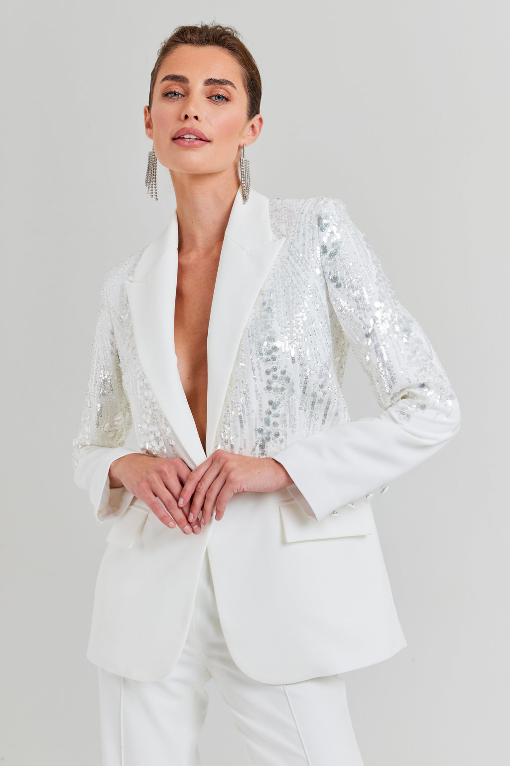Lucille White Blazer