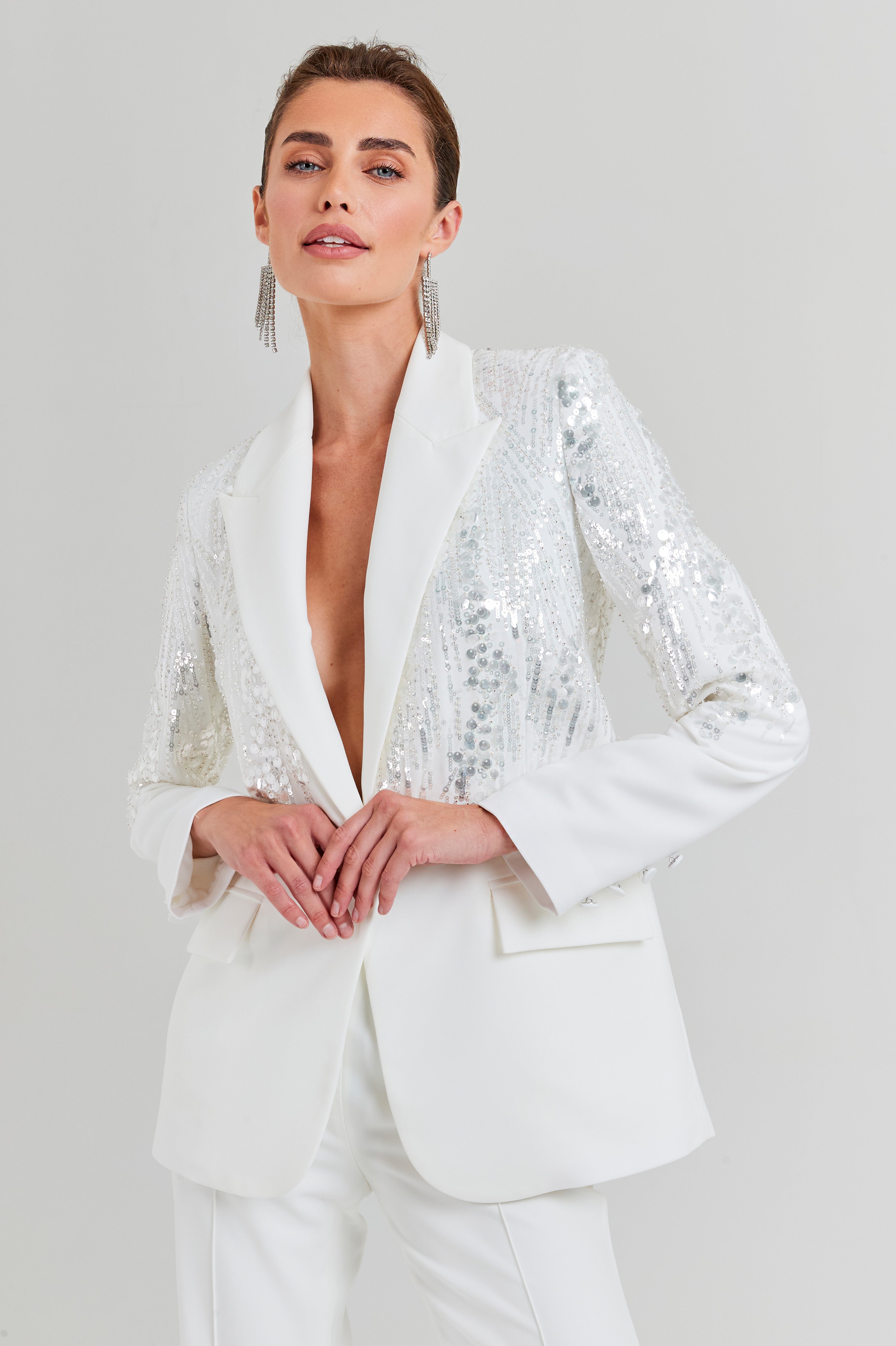 Lucille White Blazer