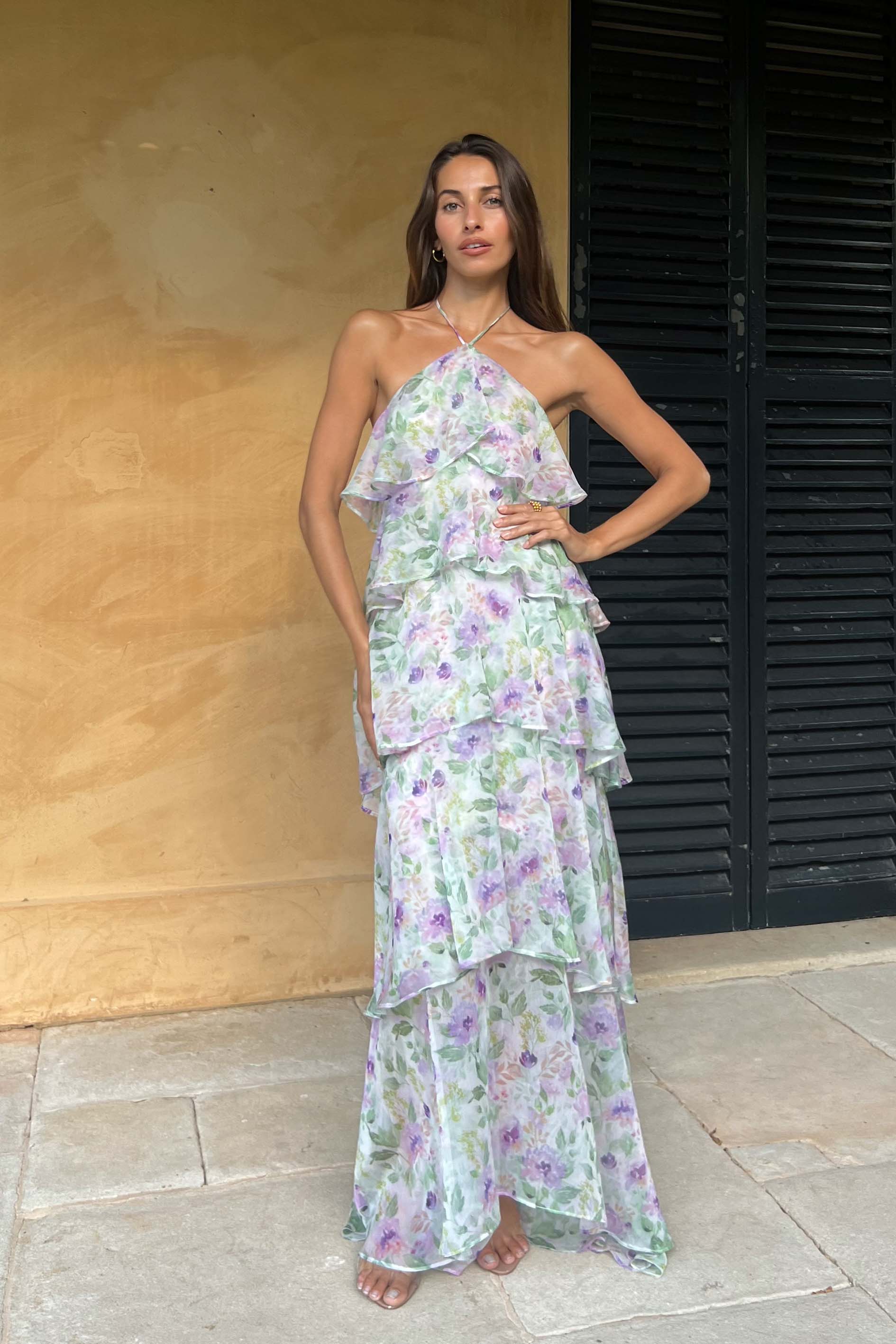Mirabelle Cocktail Maxi Dress in Floral