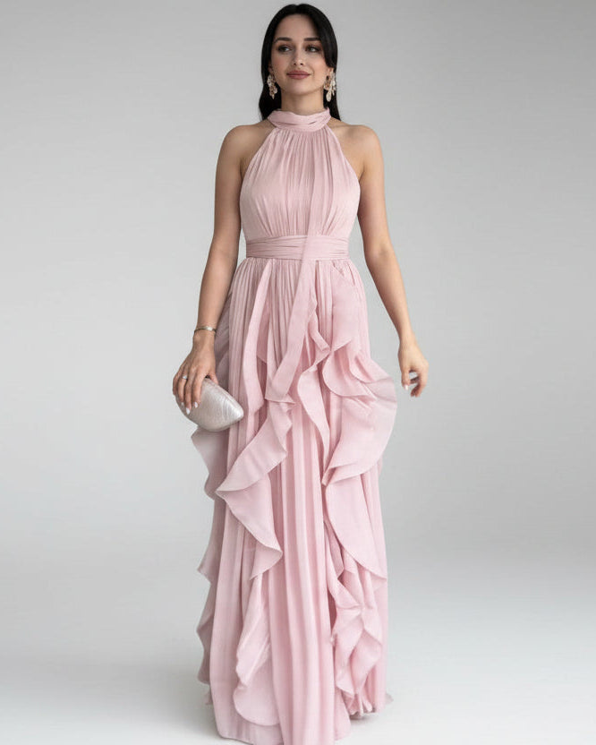 "Orlena" French Elegant Irregular Layered Dress