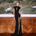 Prove It Black Body-Sculpting Maxi Dress With Metallic Hook Detailing