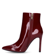 QUINN - stivaletto con tacco a punta effetto glassy burgundy