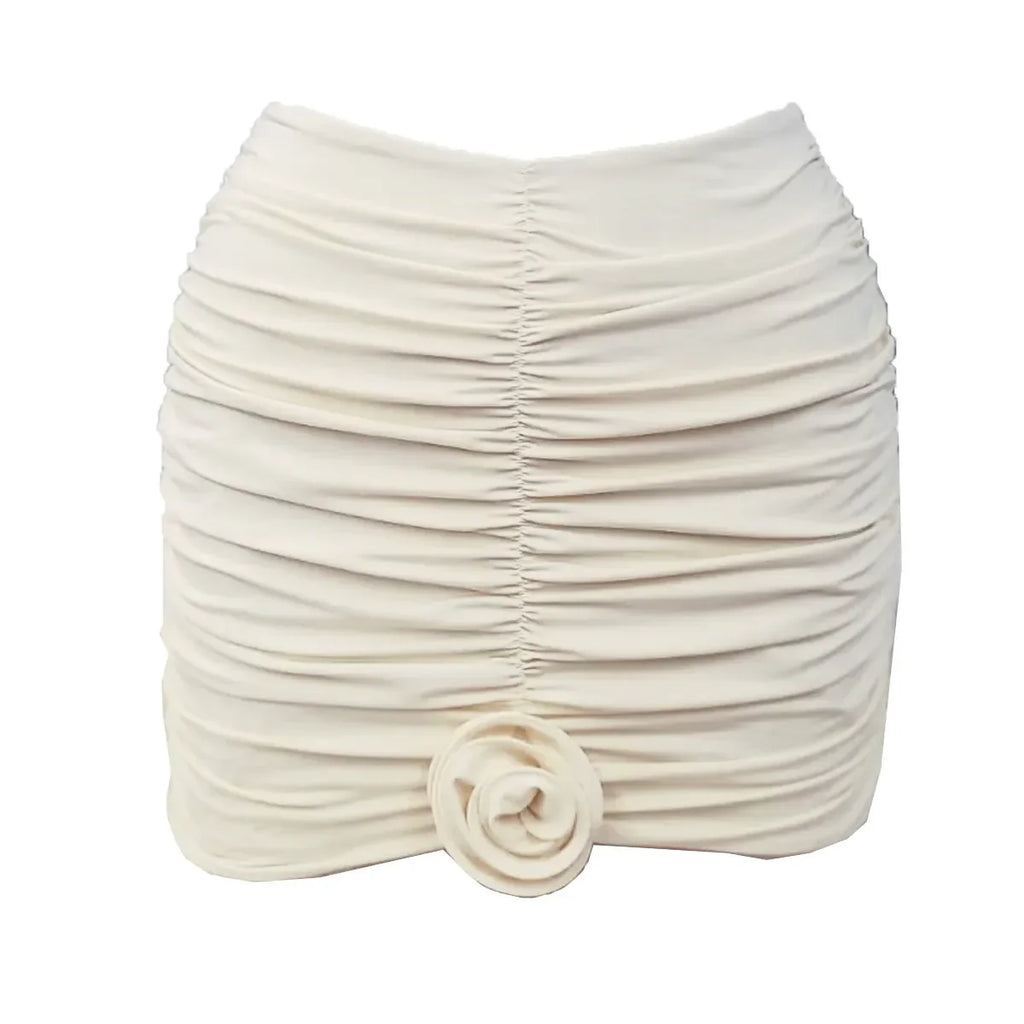 One-piece swimsuit with matching skirt from 64b136-1e, stylish swimwear featuring a fitted top and flowing skirt detail.