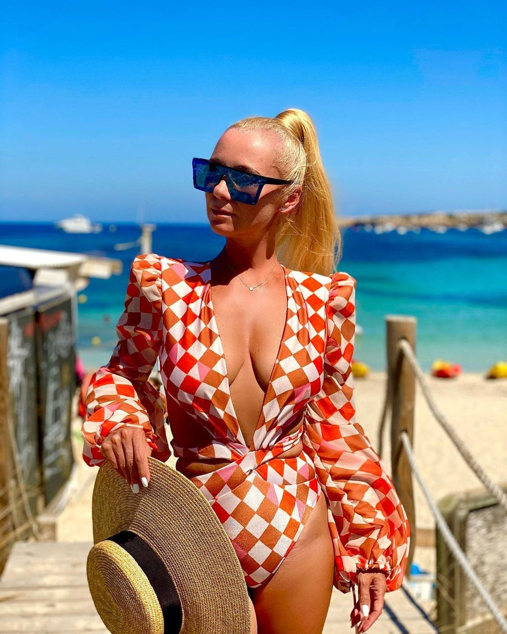 One Piece Sleeved Swimsuit