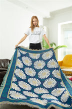Colorful tribal boho rug or blanket from 64b136-1e, featuring intricate patterns suitable for outdoor or indoor use.