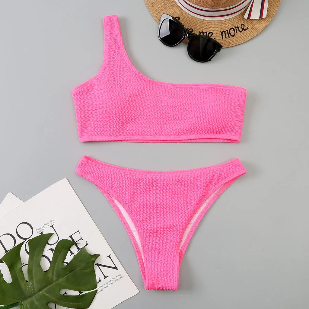 Ocean Goddess One-Shoulder Bikini