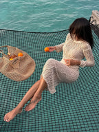 Enchanting Elegance Crochet Skirt Suit