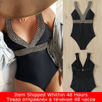 Colorful detailed one-piece swimwear by 64b136-1e featuring intricate patterns and multiple styles for stylish beachwear.