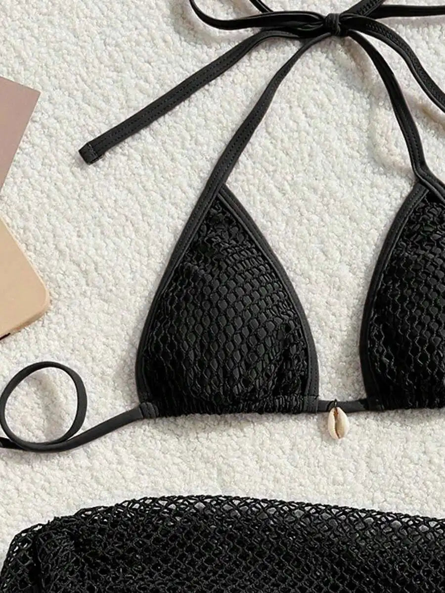 Three-Piece Bikini Set - 4 colors