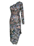 Aurora Blossom Sequin Dress