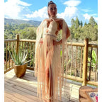 Bohemian crochet knitted beach cover up, stylish swimwear by 64b136-1e, featuring intricate crochet patterns perfect for beachwear.